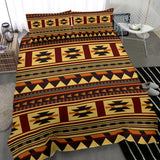 Powwow Store gb nat00507 brown ethnic pattern native bedding set