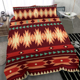 GB-NAT00510 Red Ethnic Pattern Bedding Set
