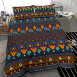 Powwow Store gb nat00582 ethno brown blue bedding sets