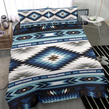 Powwow Store gb nat00528 blue colors tribal pattern native bedding sets