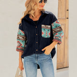 Powwow Storeaztec ethnic style printed jacket coat women autumn winter new