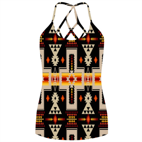 Powwow Store gb nat00062 01 black tribe design criss cross