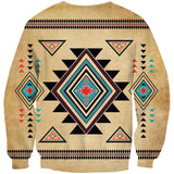 Geometric Tribe Symbol Native Amerian Design 3D Sweatshirt - ProudThunderbird