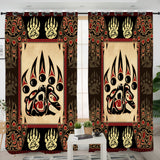 GB-NAT00733 Pattern Native American  Living Room Curtain