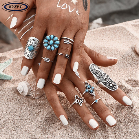 Powwow Store rings set beach jewelry finger native american ring 1