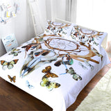 Butterfly Gothic Dreamcatcher Native American  Bedding Set - Powwow Store