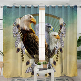 Eagle Native American Pride Living Room Curtain - ProudThunderbird