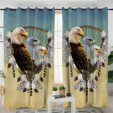 Eagle Native American Pride Living Room Curtain - ProudThunderbird