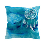Powwow Store beddingoutlet watercolor cushion cover dreamcatcher pillow case pink and blue throw cover decorative pillow covers for sofa bed cushion cover