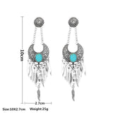Native American Tribal Jewelry Tassel Ethnic Earrings