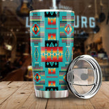 Powwow Store gb nat00046 01 blue native tribes pattern 20oz tumbler