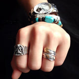 Vintage Feather Native Indian Ring
