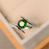 Green Purple Stone Native American Ring - Powwow Store
