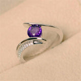 Green Purple Stone Native American Ring - Powwow Store