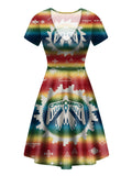 Powwow Store gb nat00077 thunderbird rainbow neck dress