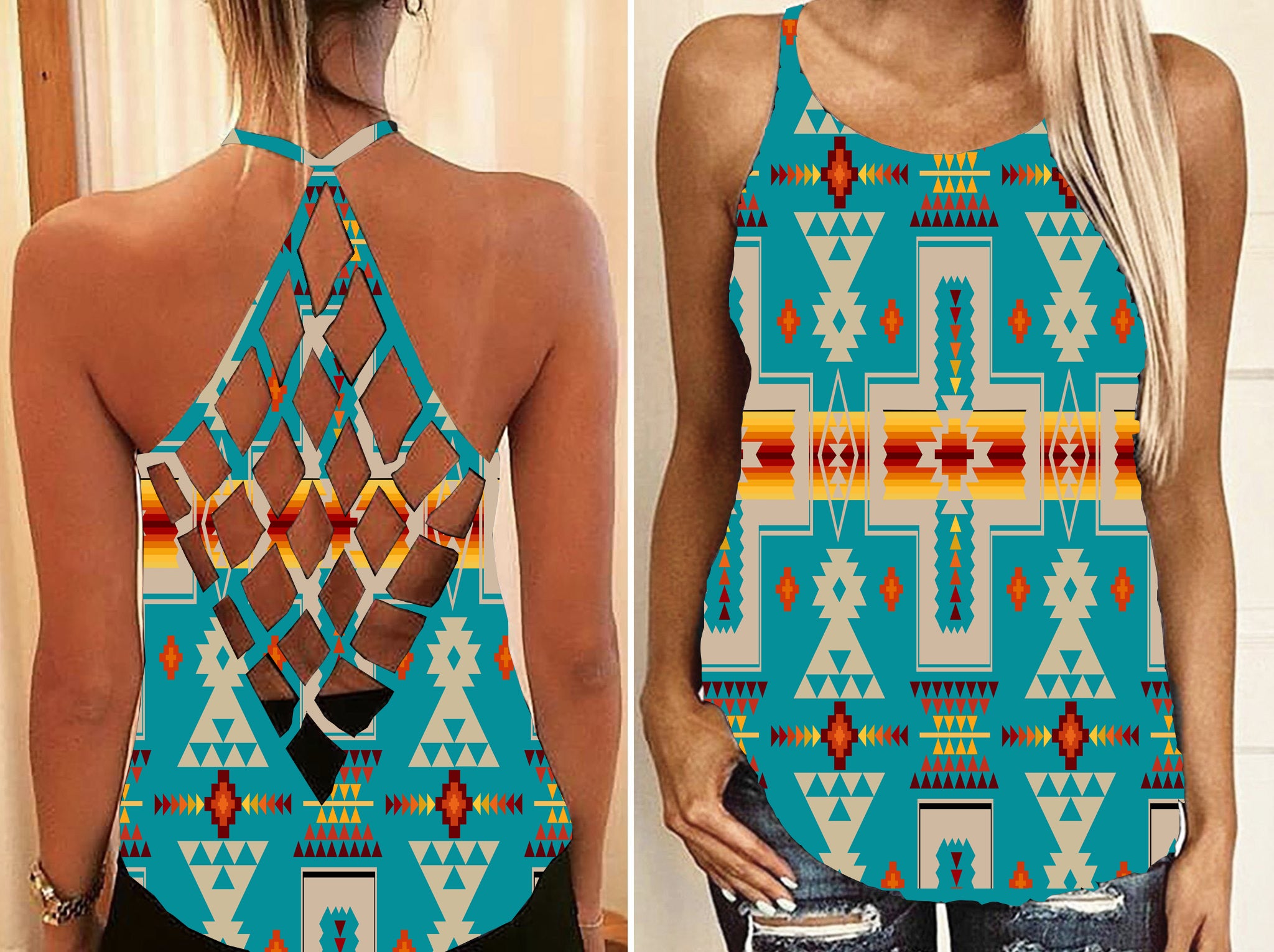 Powwow Store gb nat00062 05 turquoise tribe design criss cross