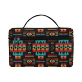 Powwow Store gb nat00046 02 black native tribes pattern native american isothermic bag