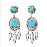 Dangle Drop Vintage Ethnic Native American Earring - ProudThunderbird