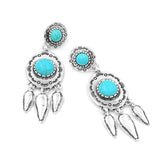 Dangle Drop Vintage Ethnic Native American Earring - ProudThunderbird