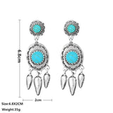 Dangle Drop Vintage Ethnic Native American Earring - ProudThunderbird