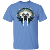 Blue Beaded War Bonnet T-Shirt