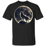 Howling Wolf, Full Moon, Animals, Nature, Pagan G500 Gildan 5.3 oz. T-Shirt - Powwow Store