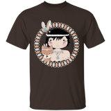 A little Native American boy with  Fox T-Shirt - Powwow Store