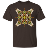 Brown and Green Native American Mandala T-Shirt - Powwow Store