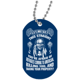 Native American - You're Afraid Of Refugees Dog Tag - Powwow Store
