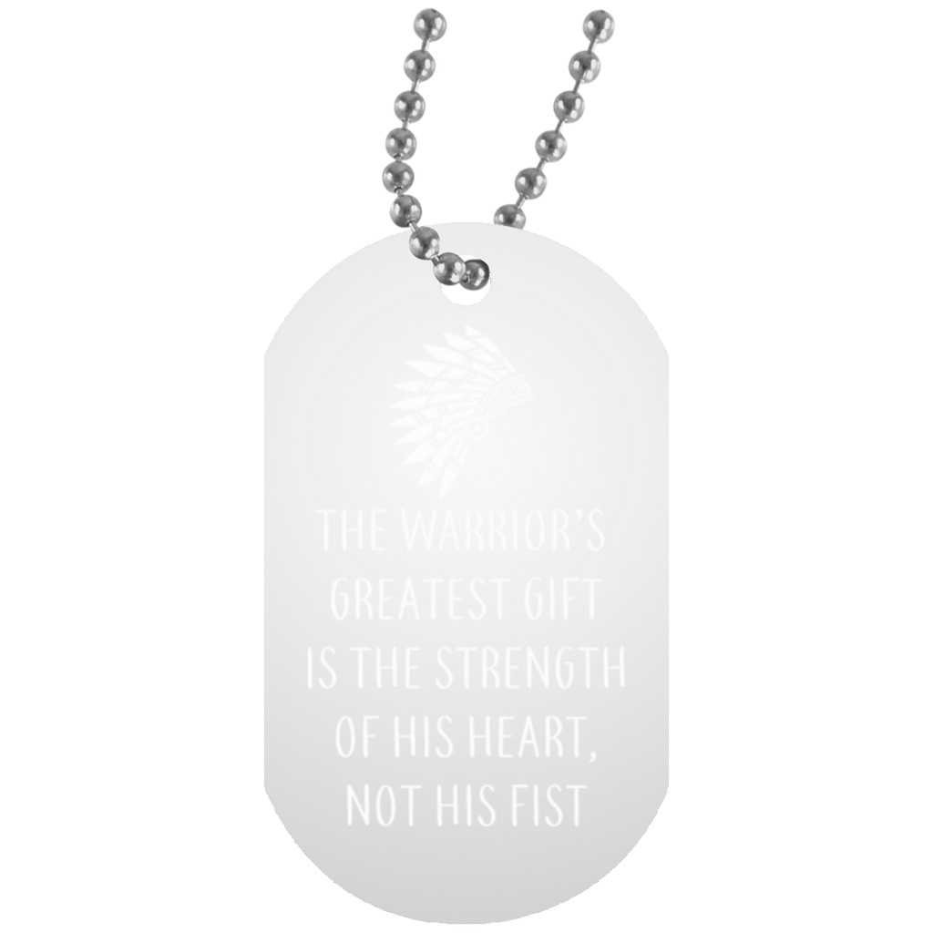 Native American - Every Native Is A Warrior Dog Tag - Powwow Store