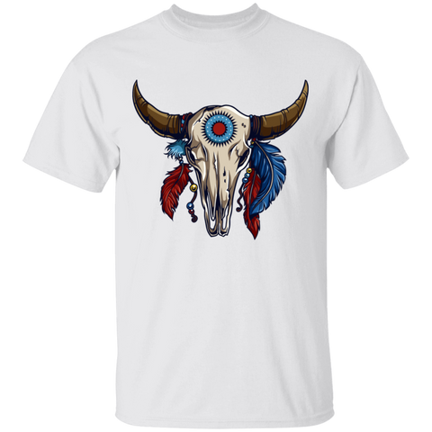 American Indian Steer Skull T-Shirt