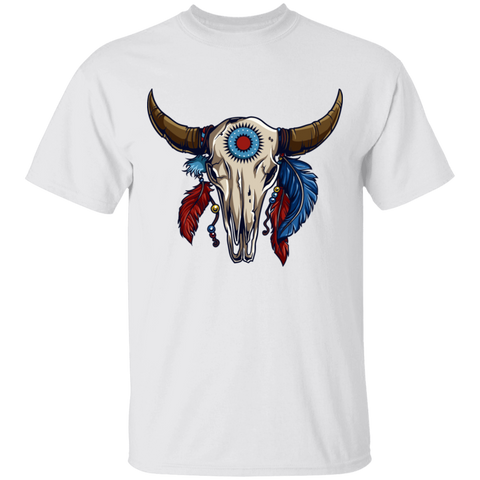 American Indian Steer Skull T-Shirt - Powwow Store