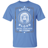 American - Native blood runs through my veins T-Shirt - Powwow Store