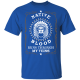 American - Native blood runs through my veins T-Shirt