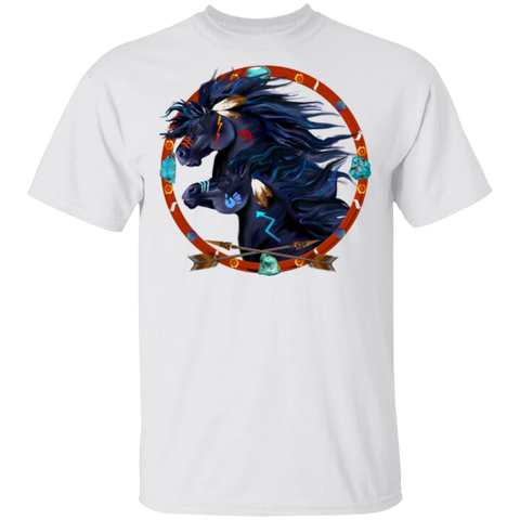 Black Horse Mandala T-Shirt - Powwow Store