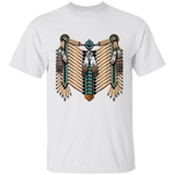 Ivory and Brown Native American Breastplate T-Shirt - Powwow Store