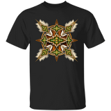 Brown and Green Native American Mandala T-Shirt