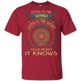 Listen To The Wind It Talks Listen To Your Heart It Knows Native American Design T-shirt - Powwow Store