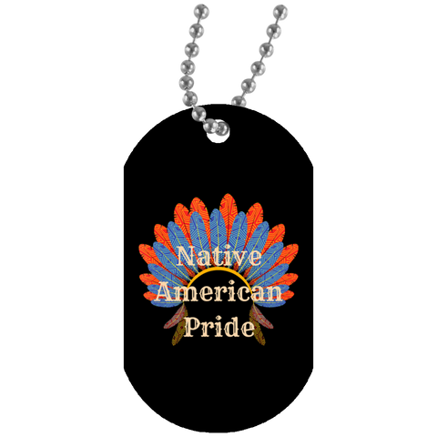 Native American Pride Indian Heritage Dog Tag - Powwow Store