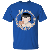 A little Native American boy with  Fox T-Shirt - Powwow Store