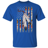 Powwow Store feather native unisex heavy cotton tee 2d t shirt new