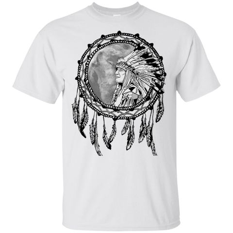 Chief Feather Dream Catcher Native American Design T-shirt - ProudThunderbird