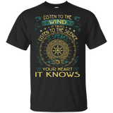 Listen To The Wind It Talks Listen To Your Heart It Knows Native American Design T-shirt - Powwow Store