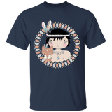 A little Native American boy with  Fox T-Shirt