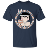 A little Native American boy with  Fox T-Shirt - Powwow Store