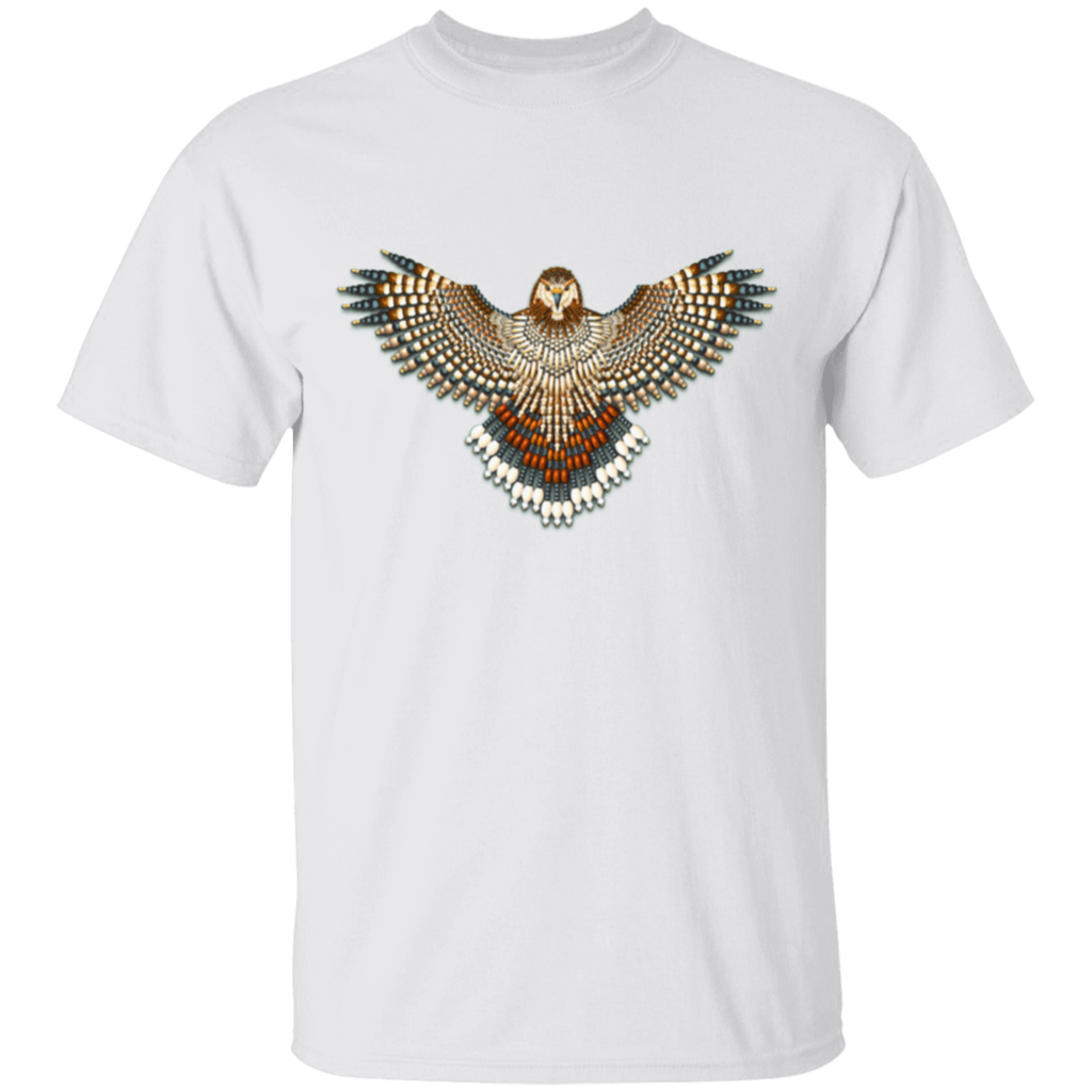 Beaded Red-Tailed Hawk T-Shirt