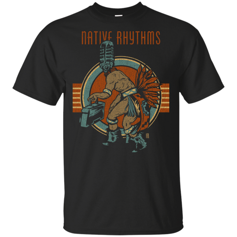 Native Rhythms Native American Man Design T-shirt - Powwow Store