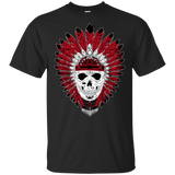 Chief Skull Red Feather Native American Design - ProudThunderbird