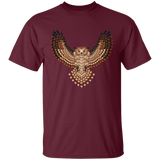 Beadwork Great Horned Owl T-Shirt - Powwow Store