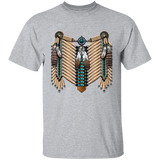 Ivory and Brown Native American Breastplate T-Shirt - Powwow Store